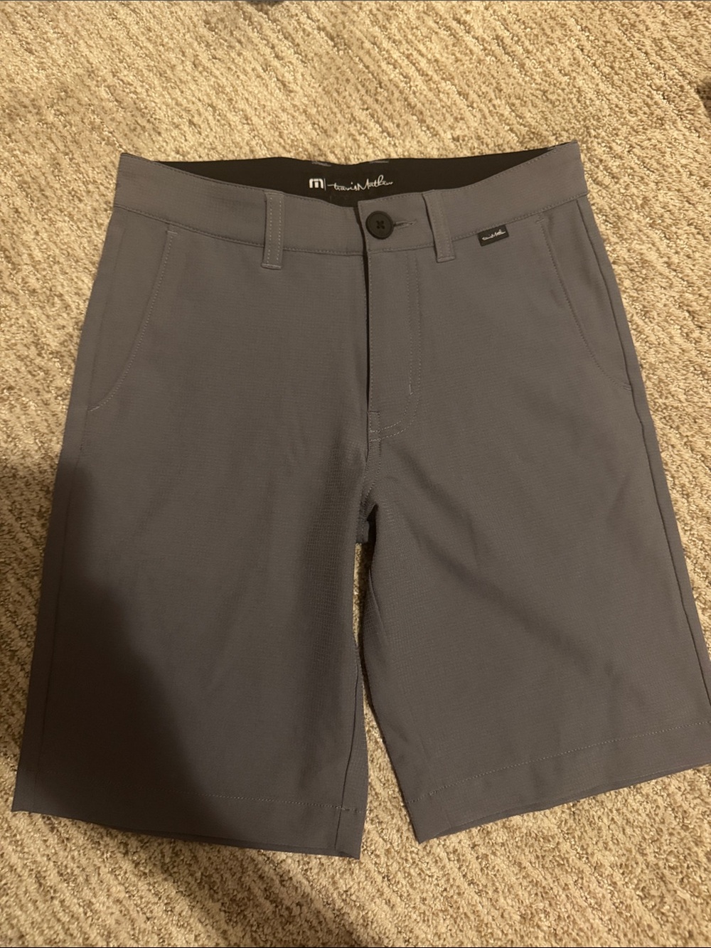Travis Mathew boy’s Gray Performance Shorts size 10 medium